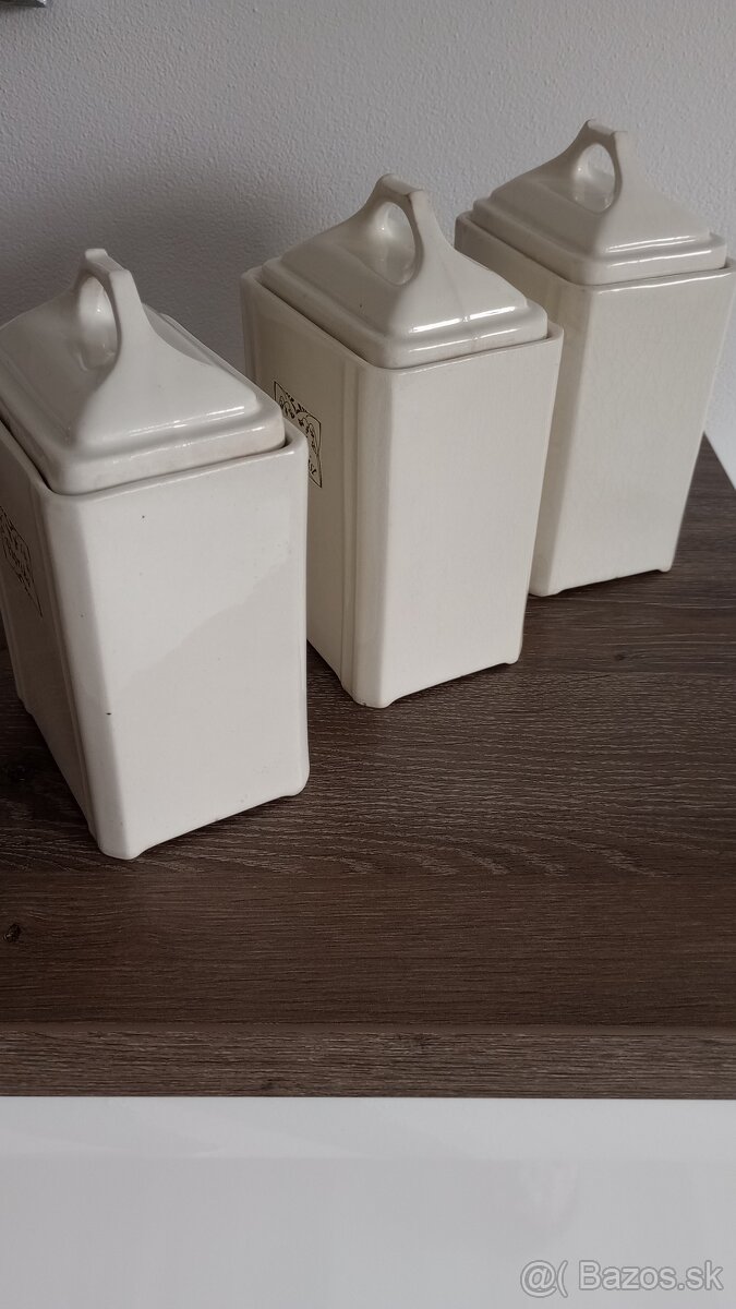 Starožitné dózy koreničky z porcelánu - 4