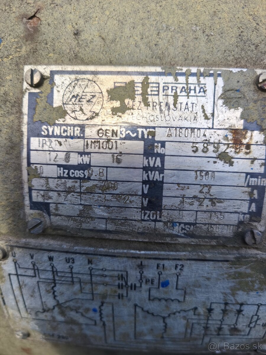 Predám elektrocentrály 16 kVa - 4