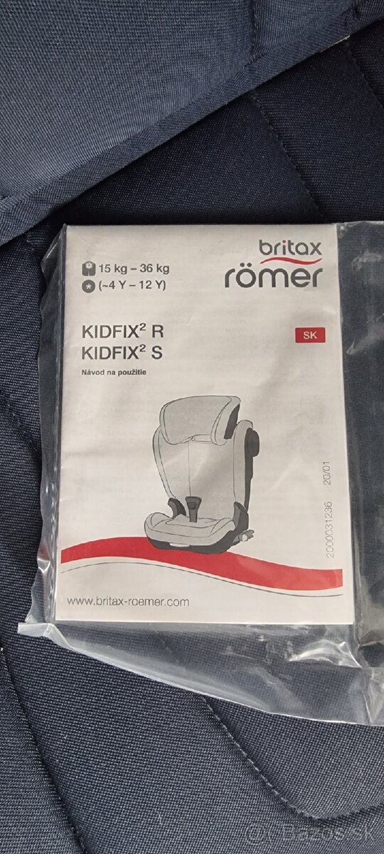 Predám detskú autosedačku Britax Römer KIDFIX² R - 4