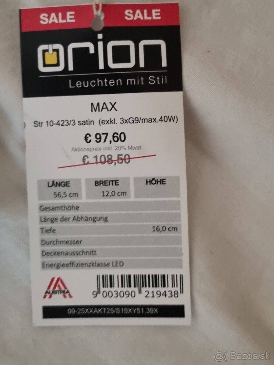 Stropné bodové svietidlo Orion Max - 4