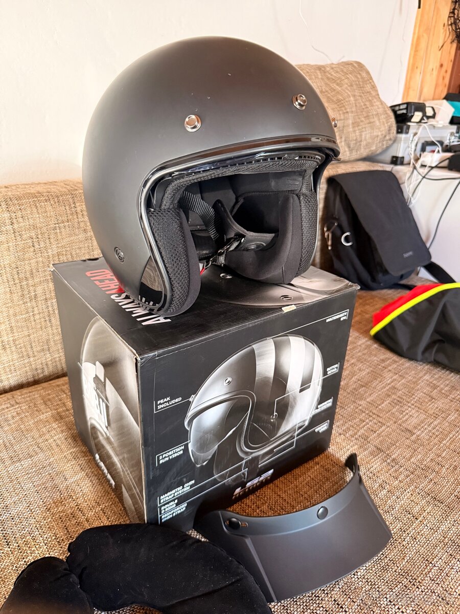 Otvorená prilba LS2 BOB II TOP STAV - 4