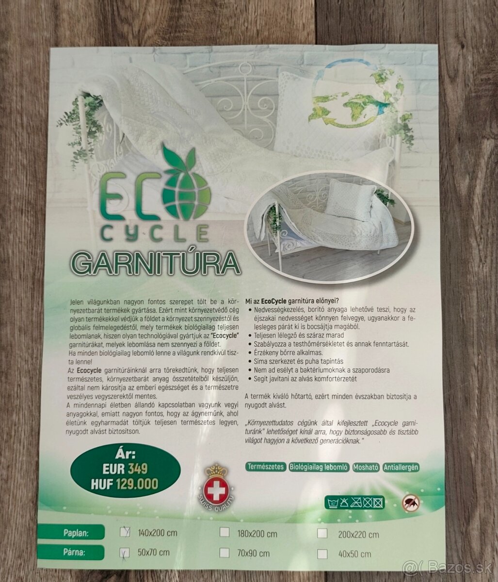 Garnitúra 2x vankúš 1x paplón - 4