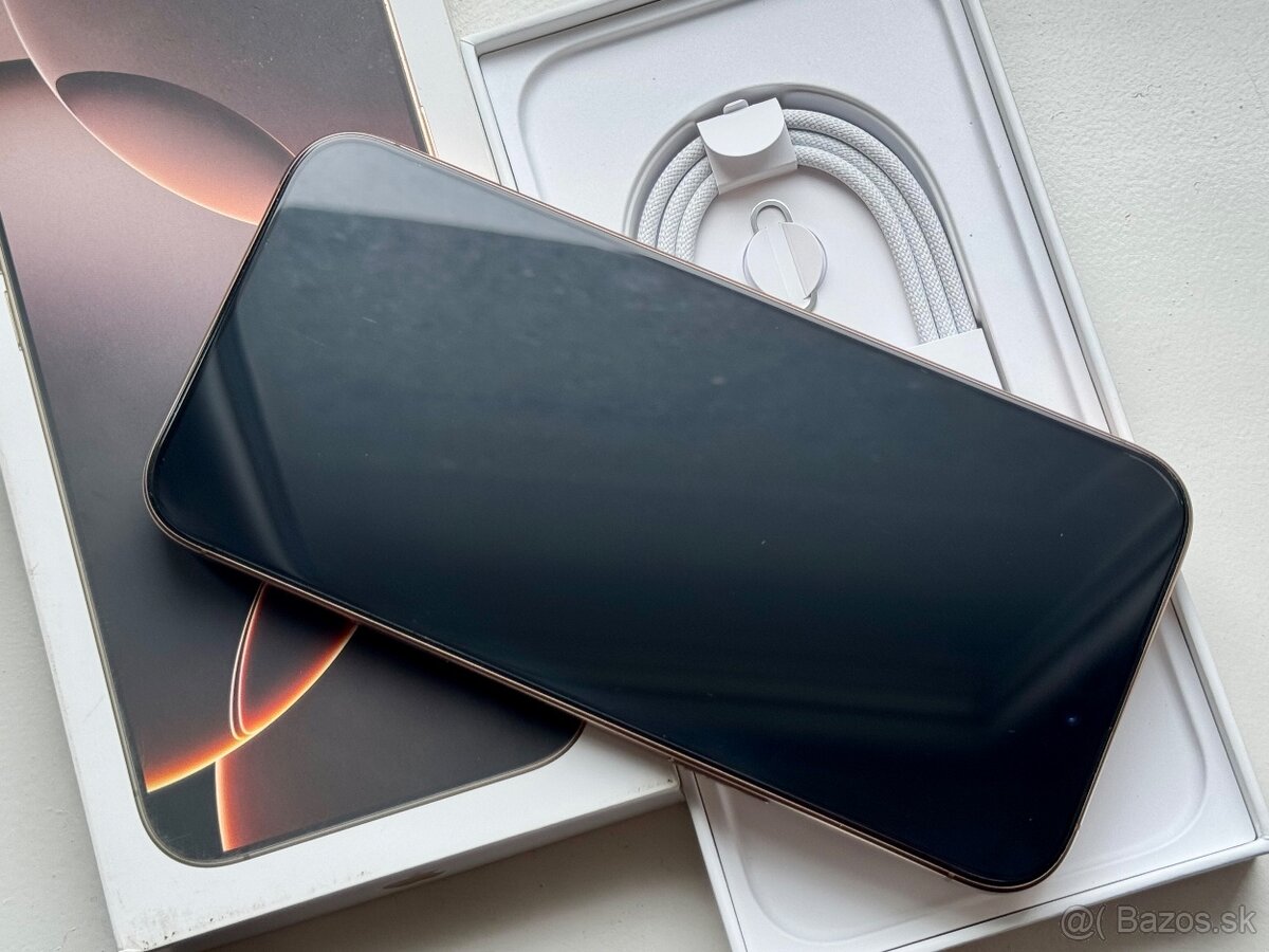 iPhone 16 Pro Desert Titanium BATERIE 100% TOP - 4