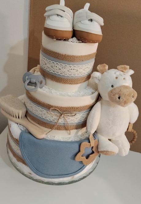 Plienková torta Nežné objatie - pre chlapčeka - 4