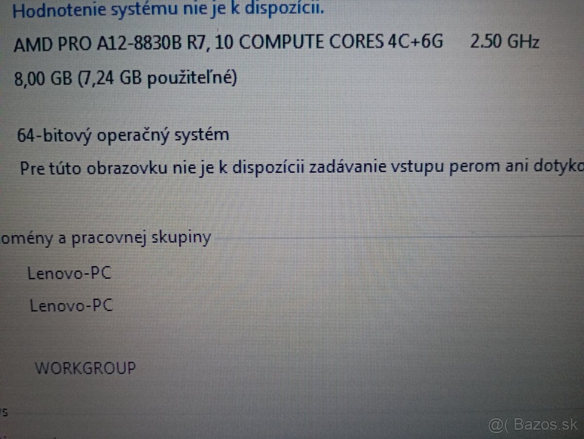 Lenovo Thinkpad A475 , AMD PRO A-12 , 8gb ram . Windows 7 - 4