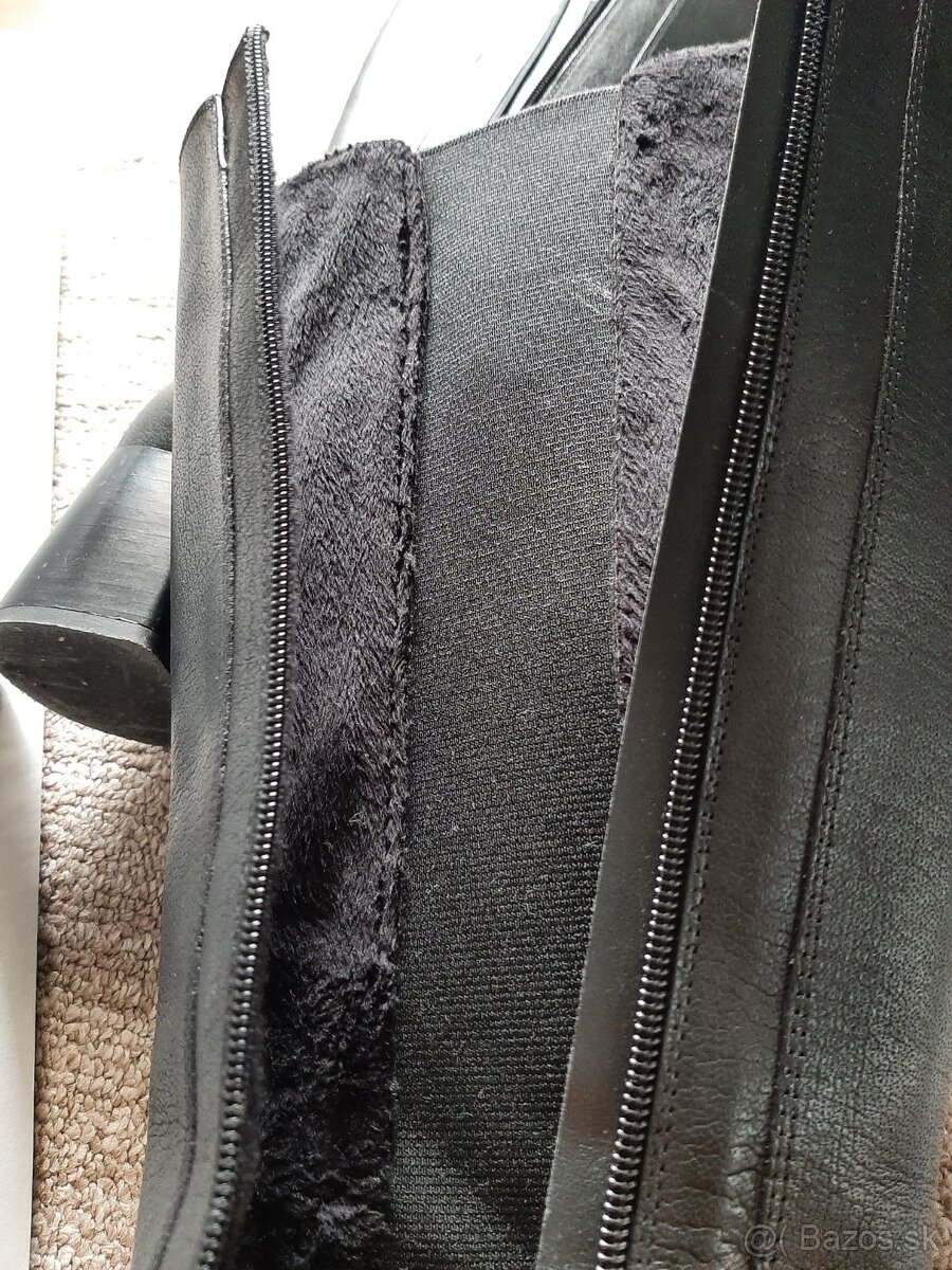 Kožené zateplené čižmy Rieker vel.39 - 4