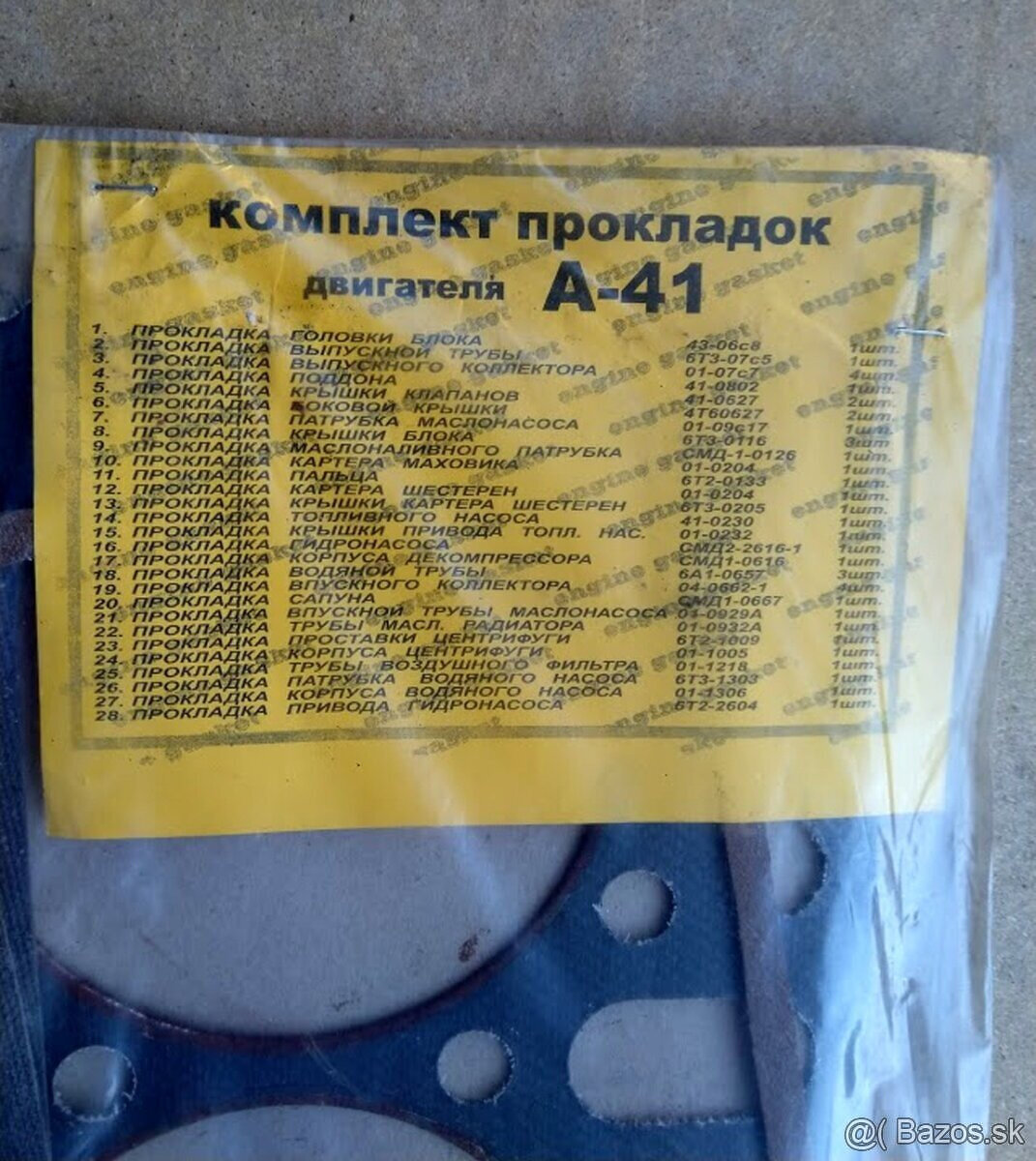 Sada tesnení DT-75 /A 41/ - 4