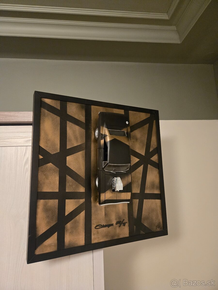 Dodge Charger R/T 3D obraz – ručná výroba, originál - 4