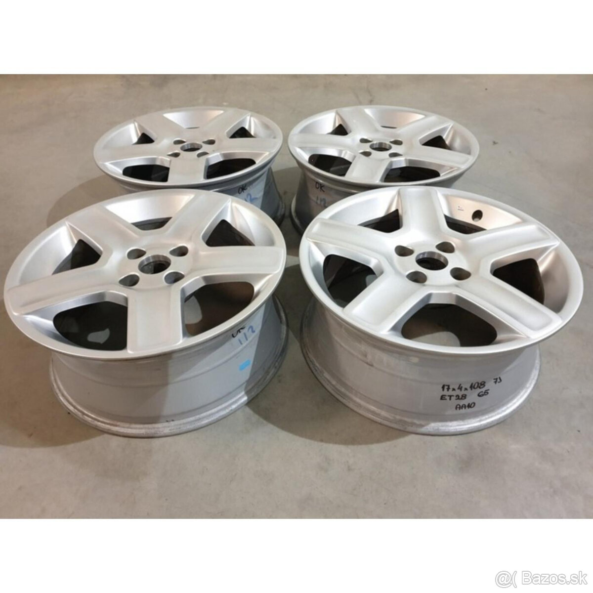 Hliníkové Peugeot disky 4x108 R17 7J ET28 - 4