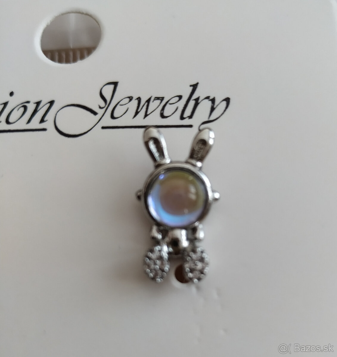 Náušnice s opálom v tvare ZAJAČIK_NOVÉ_za_2,00e - 4