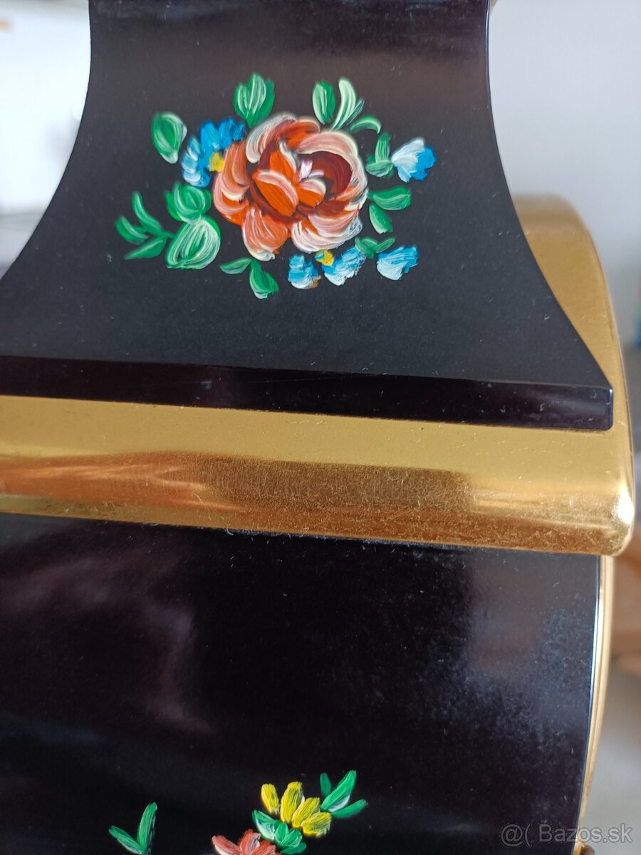 Boulle hodiny starožitný, Swiss made, Saints Helena - 4