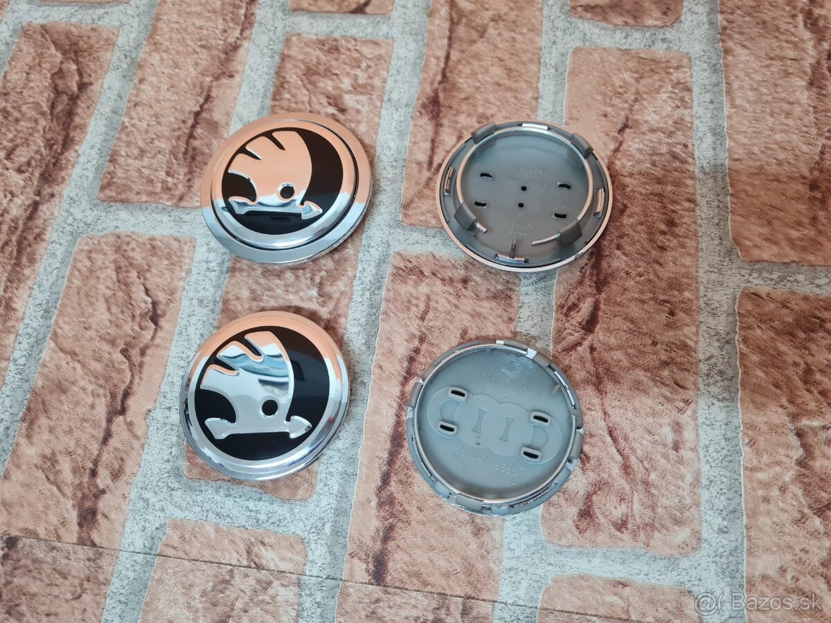 Stredové krytky - pukličky kolies ŠKODA / VRS - 4