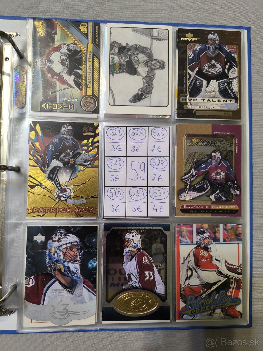 Hokejové kartičky - Patrick Roy 3 - 4
