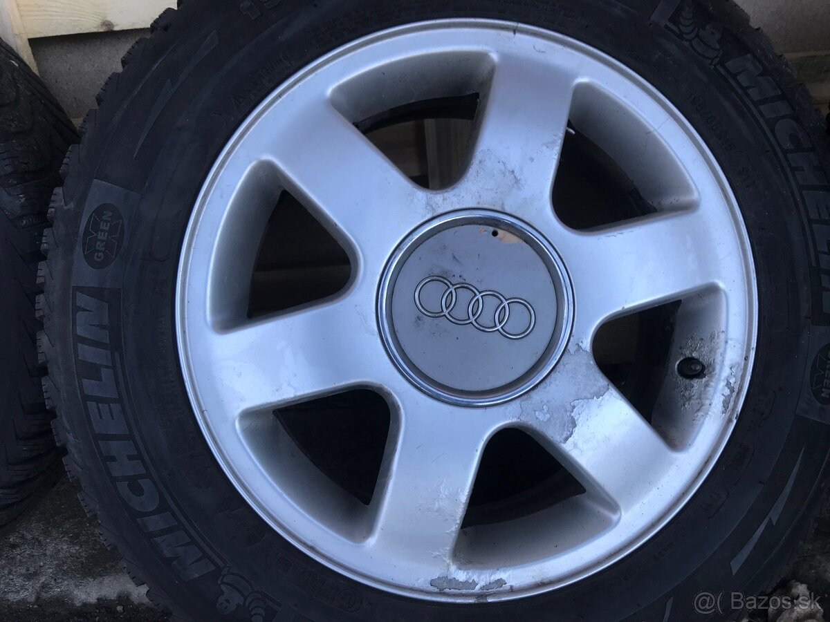 5x100 r15 zimné original Audi ronal - 4