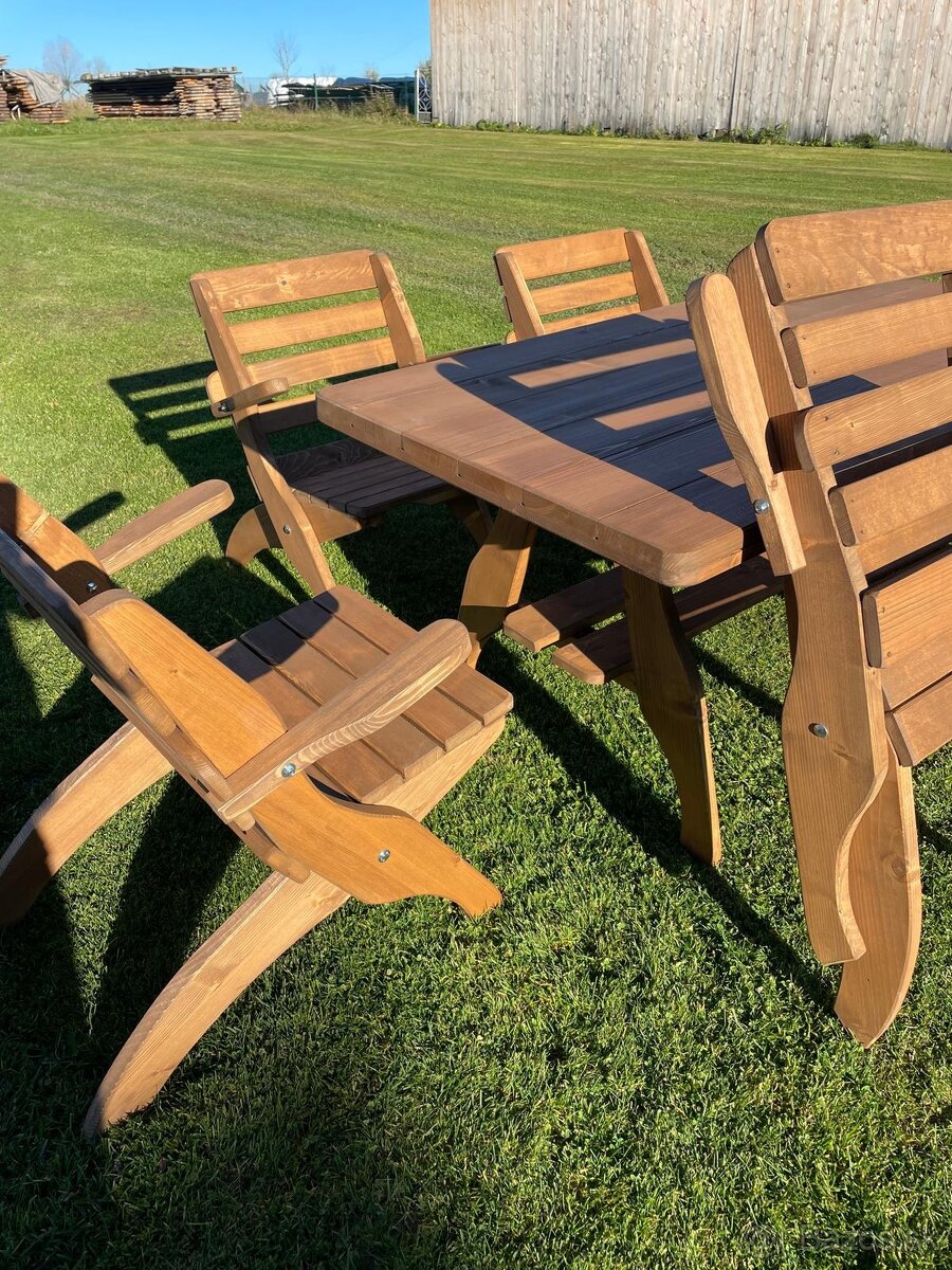 Predám záhradné terasové sedenie 1,6 m - 4