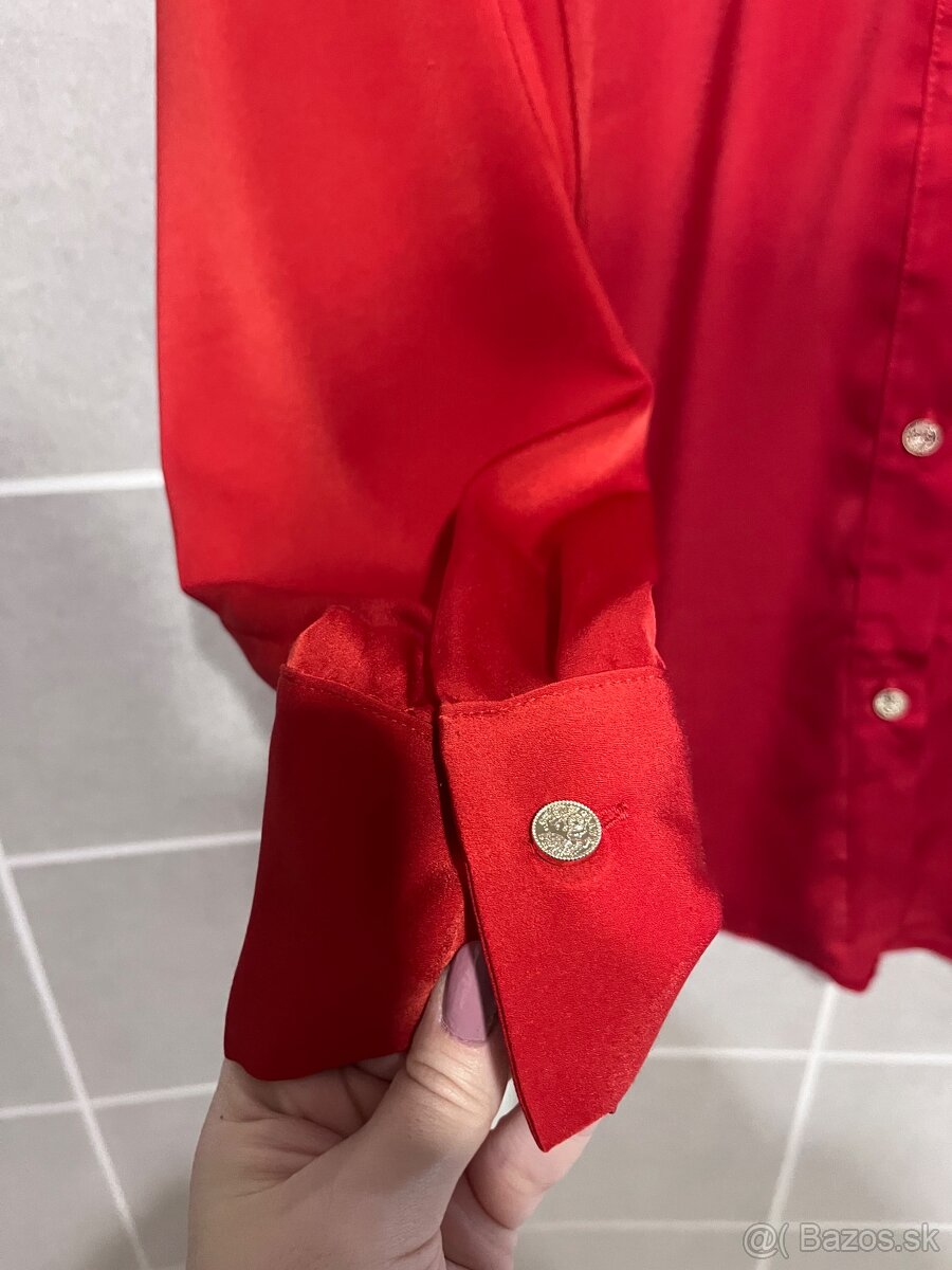 Damska červená košeľa - 4