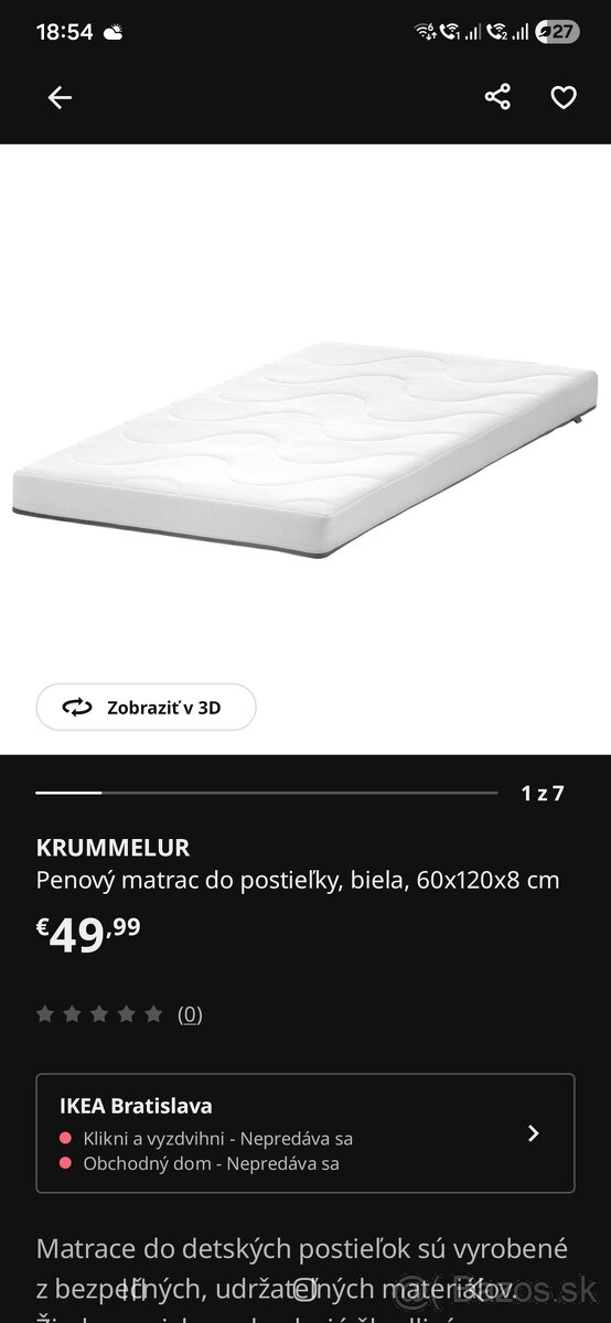 Detský matrac 120x60 - 4