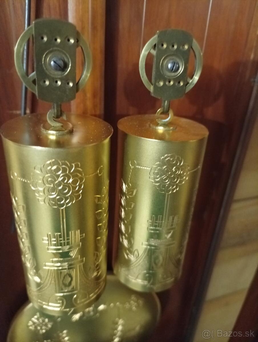 dvojzávažové starožitné hodiny - 4