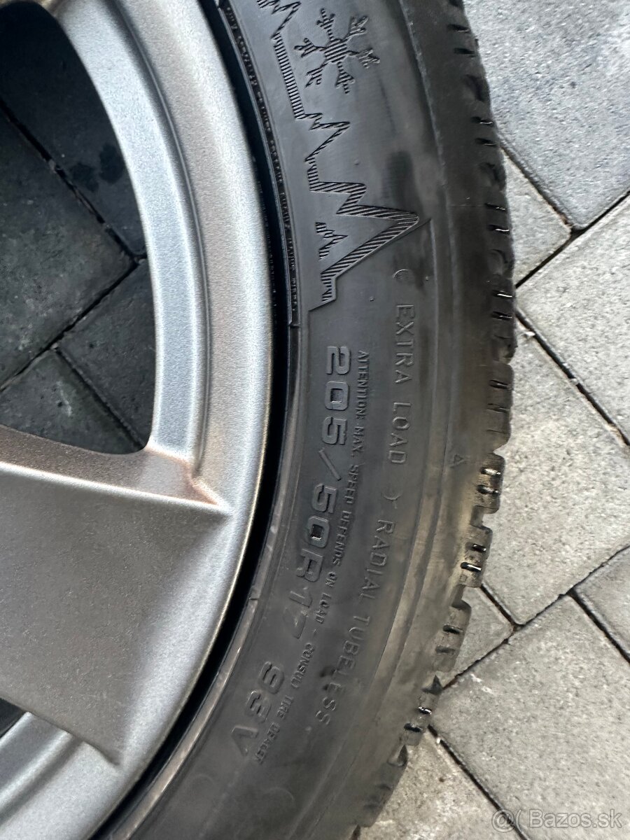 R17 Dezent TTX9 Elektrony + Zimné gumy Dunlop 205/50/R17 - 4