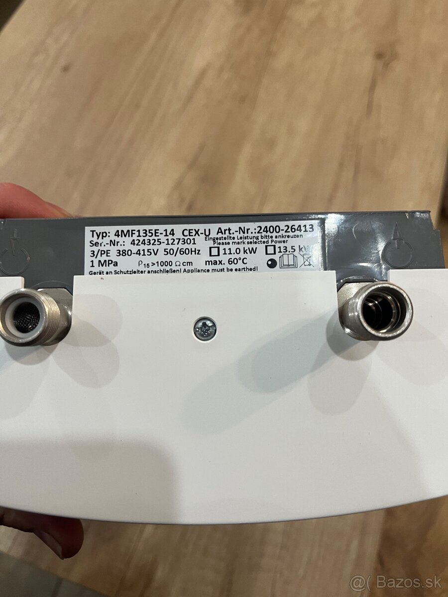 Prietokový ohrievač 13,5kw 400v - 4