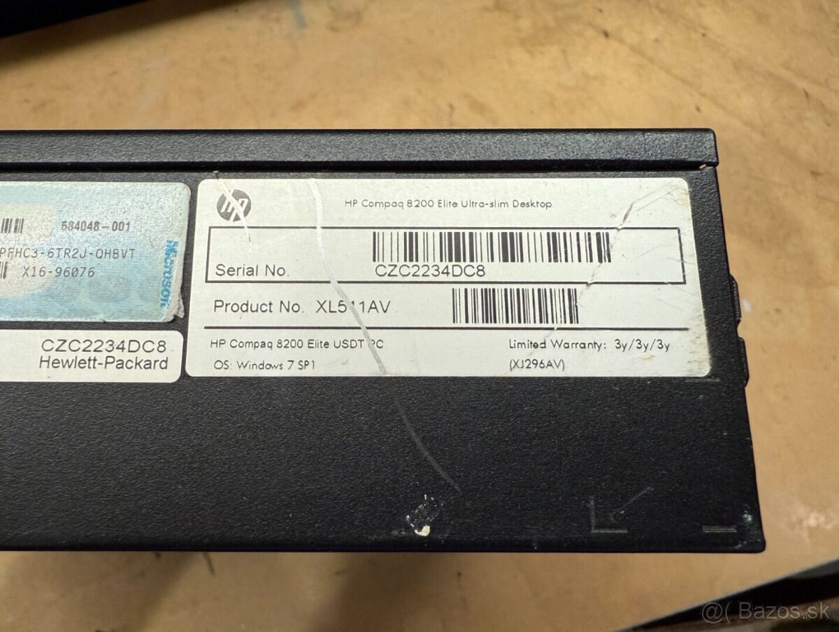 Predám pokazený počítač HP 8200 USDT na diely. - 4