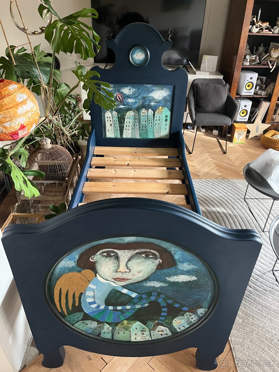 Starozitna postel 90x200cm - 4