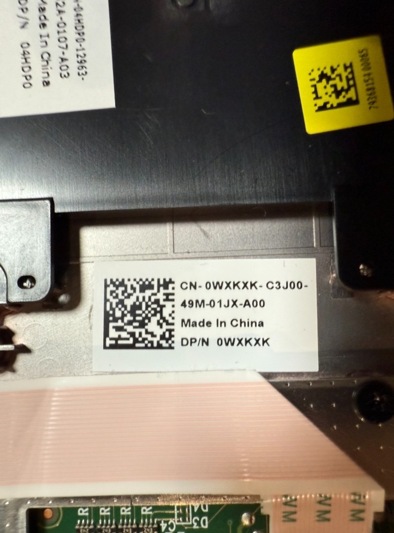 Palmrest s touchpadom Dell – diel 4HDP0 / WXKXK - 4