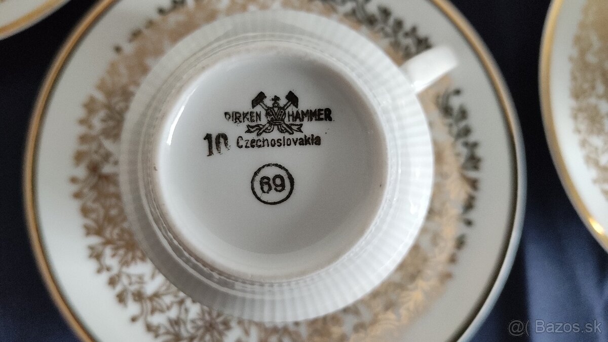 Kávová súprava, šálky Pirkenhammer - 4