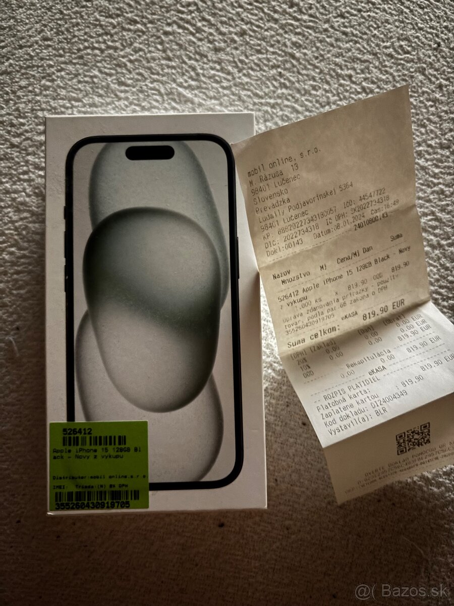 Iphone 15 128GB BLACK - 90% - 4