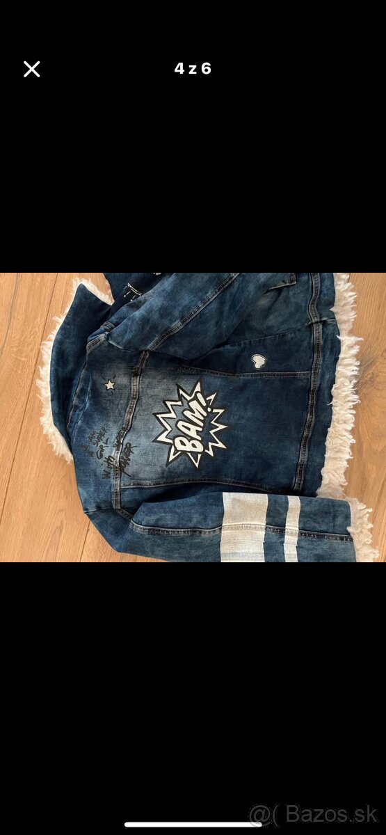 Rifľová bunda teplá Monalisa 140 cm - 4