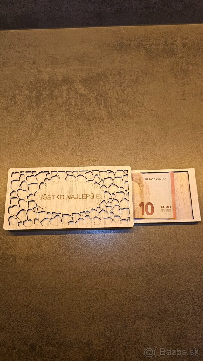 Drevené obálky na peniaze - 4