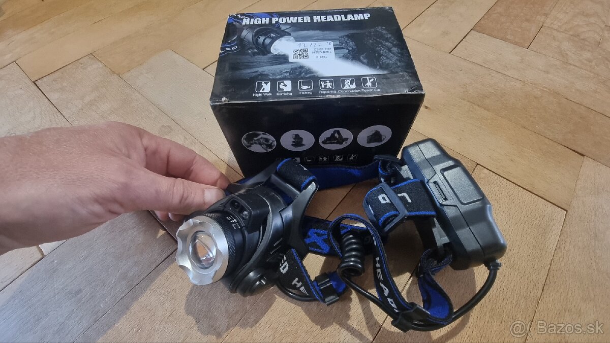 Čelovka s bezdotykovým senzorom T6 LED - 4