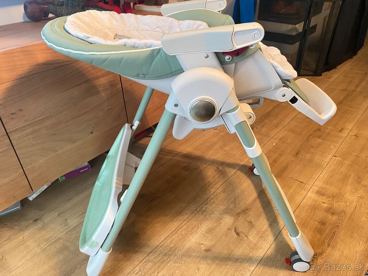 Jedálenska stolička Peg Pérego Prima Pappa Follow Me Mint - 4