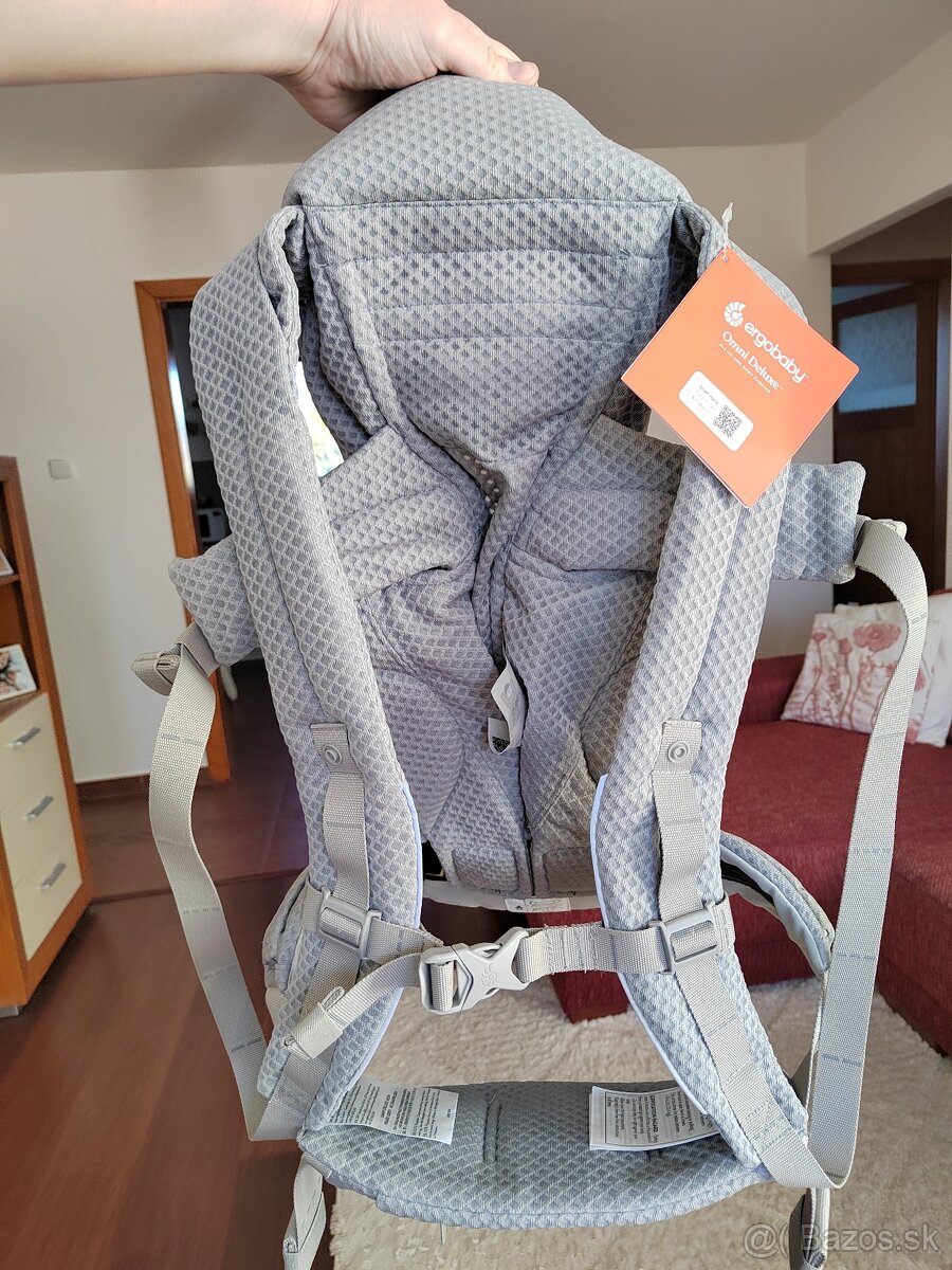 Nosič ERGOBABY - OMNI DELUXE Mesh - Pearl Grey - NOVÝ - 4