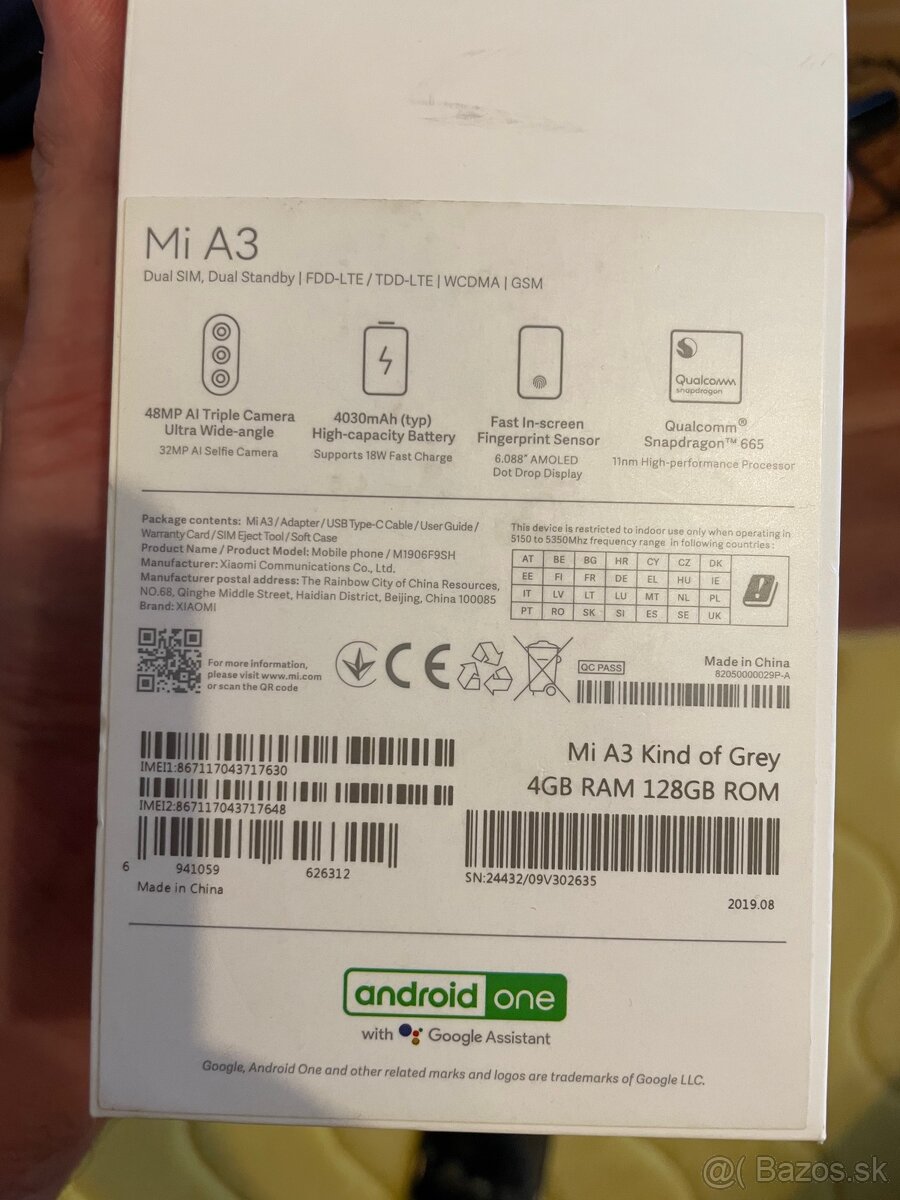 Predám Xiaomi Mi A3 - 4