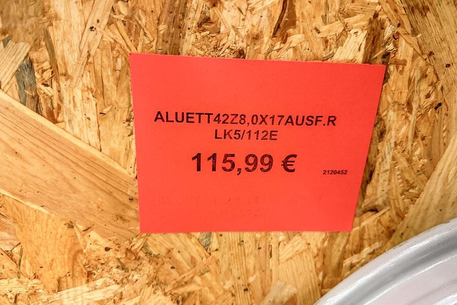 Hliníkový disk Aluett42Z8. 17 palcov - 4