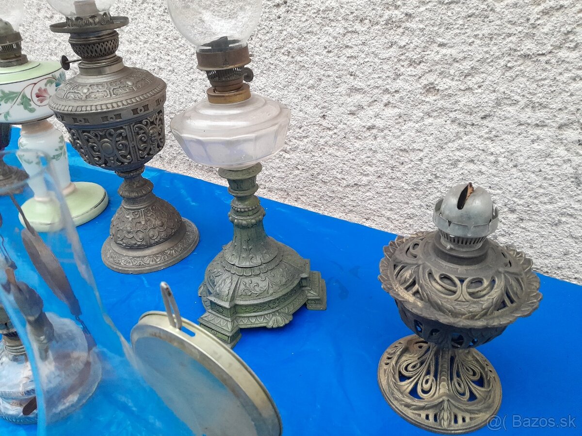 Petrolejová,bakelitová,industriálna ,železničiarska lampa. - 4