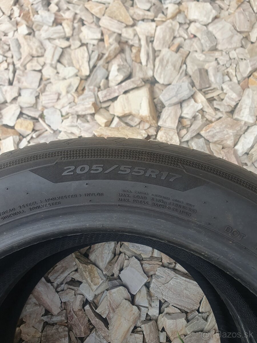 Predám letné pneumatiky Hankook 205/55 r17 - 4