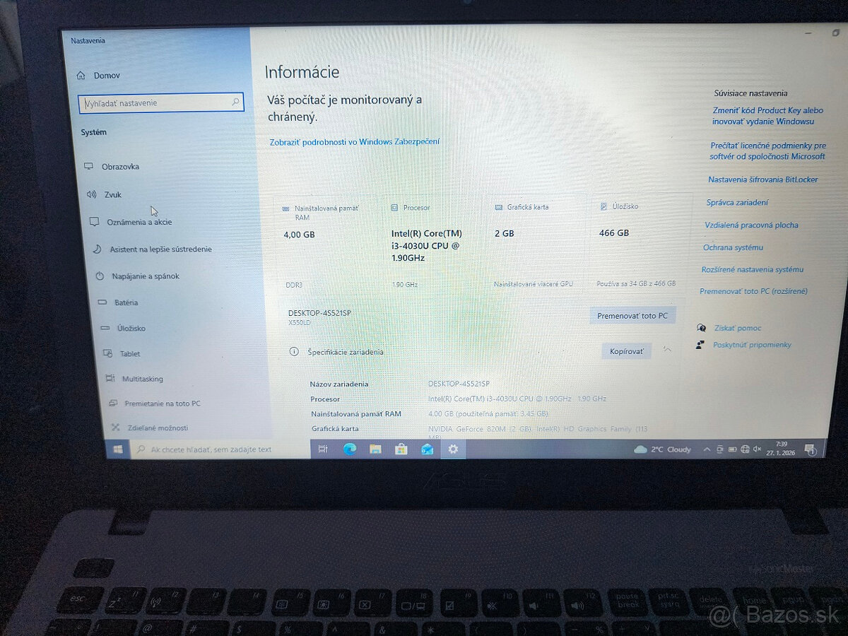 ASUS X550LD 15,6" - 4