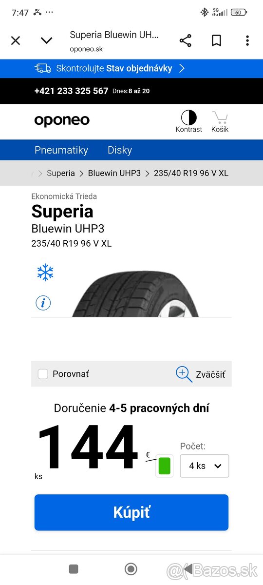 Zimné pneumatiky 235/40 R19 - 4