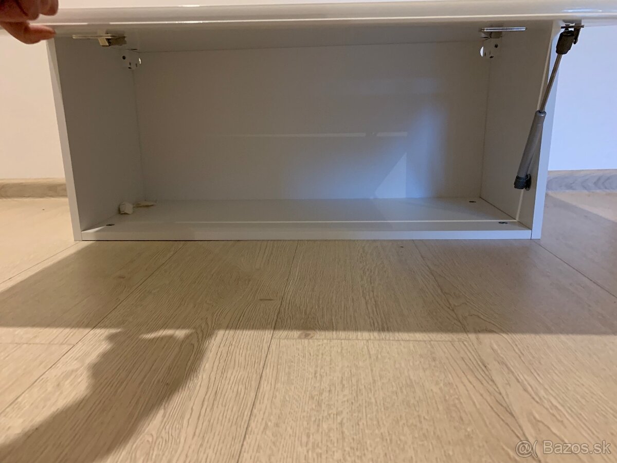 Horná kuchynská skrinka G80K Aurellia (biela + biely lesk) - 4