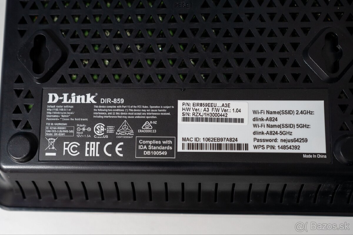 Predám D-LINK DIR-859 1Gbit Wifi router AC1750 - 4