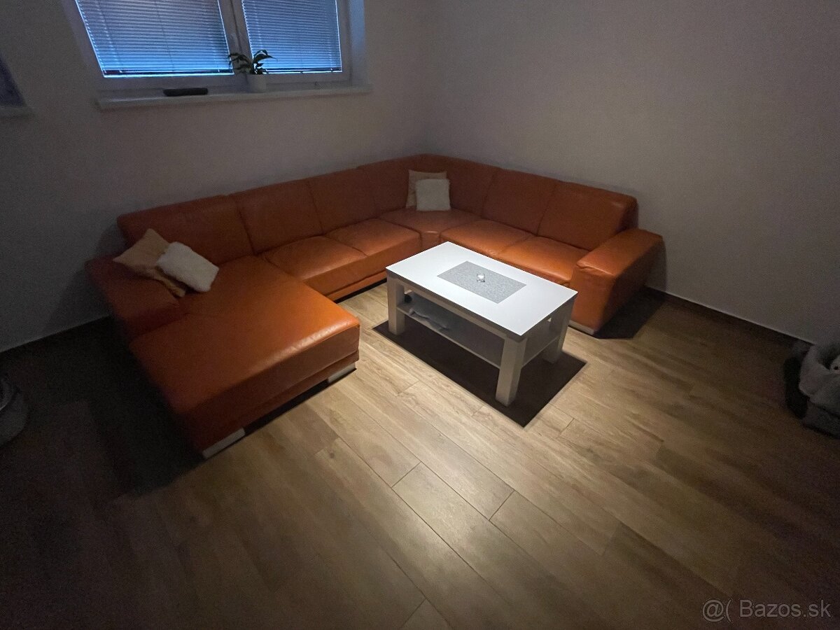 Predám koženú sedačku v tvare U - 4