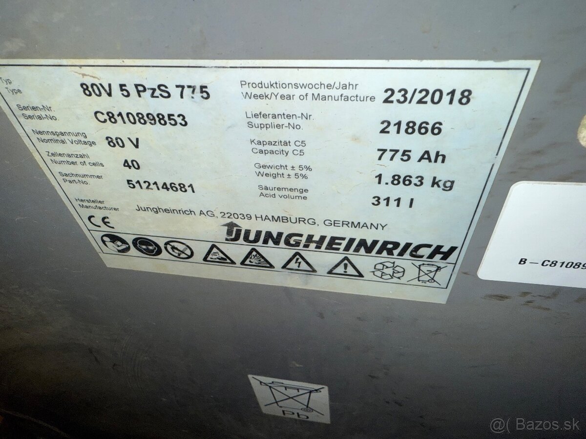 ✳️ Akce el. VZV Jungheinrich EFG 425k zdvih triplex 4,7m ✳️ - 4