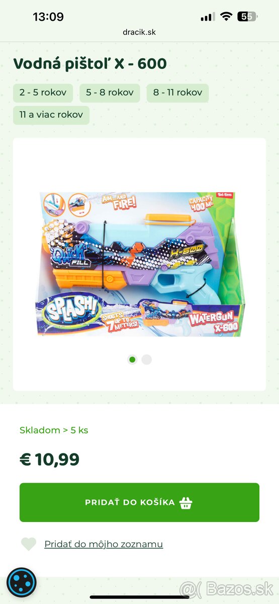 Vodná pištoľ X-600 - 4