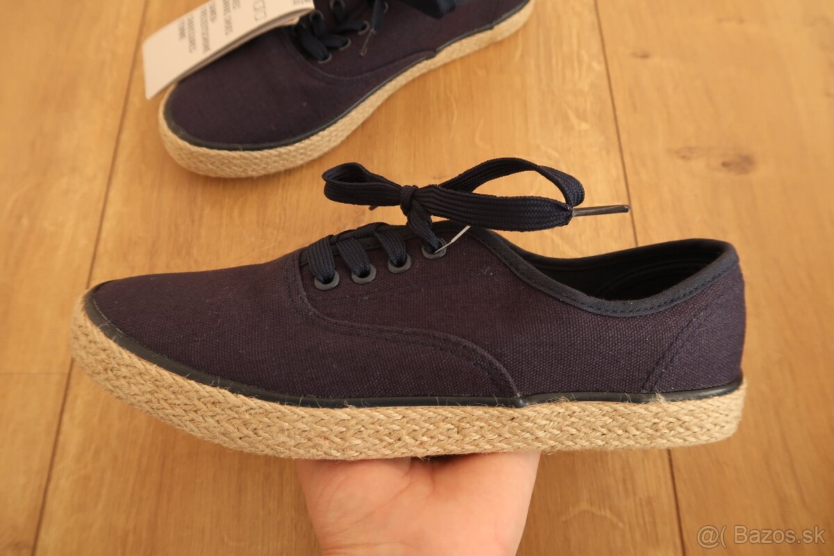 Dámske tenisky plátenky espadrilky ESMARA č. 40 - NOVÉ - 4