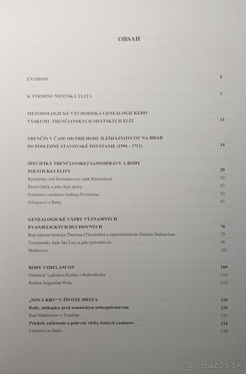 Trenčianska mestská elita a jej genealogické väzby - 4