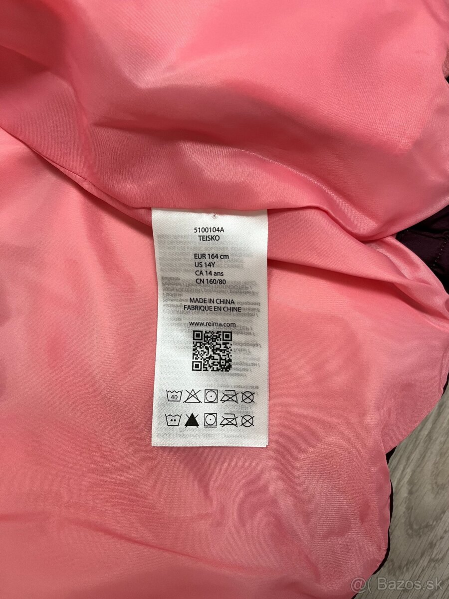 Nová bunda Reima, na teploty cca 0 až -20°C, 14 rokov / 164 - 4