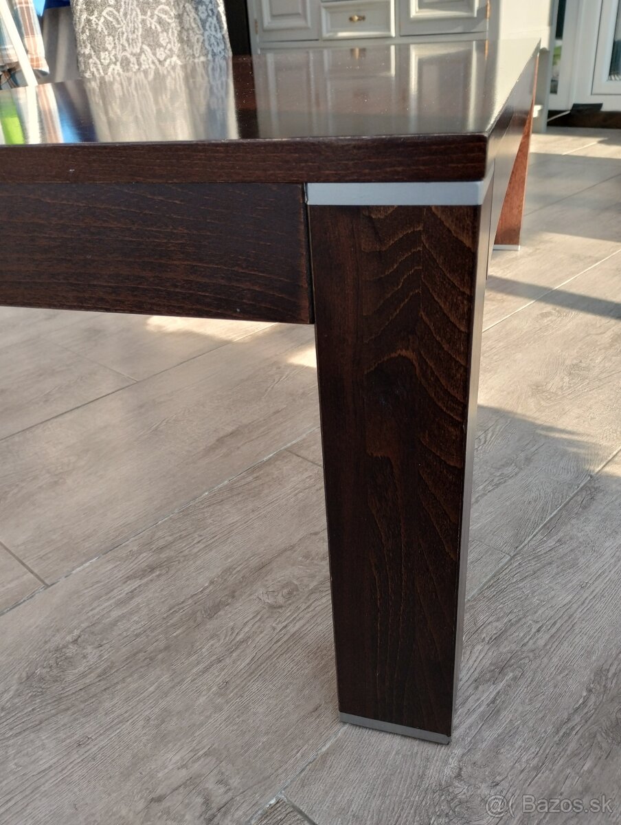 konferenčný stolík z masív-u,130 x 65 x 40 - 4