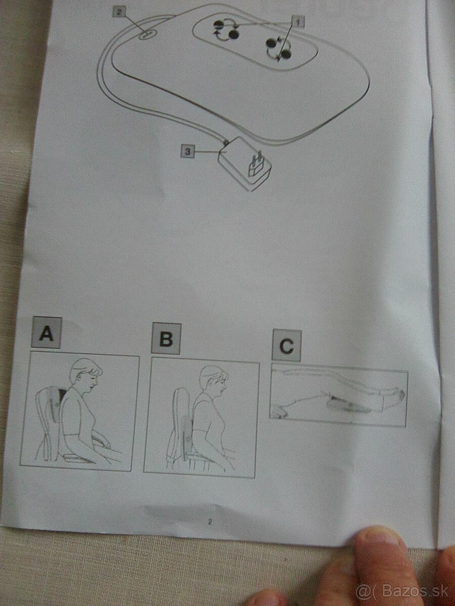 Predám úplne novú masážnu podušku. - 4